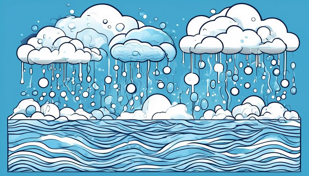 water cycle in four stages